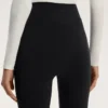 Leggings quentes de cintura alta, até ao tornozelo, com bolsos, 70 cm