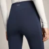 Leggings quentes de cintura alta, até ao tornozelo, com bolsos, 70 cm