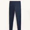 Leggings quentes de cintura alta, até ao tornozelo, com bolsos, 70 cm
