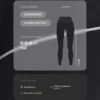 Leggings refletoras de cintura alta, Compressive e com Core Control, até ao tornozelo Leggings refletoras de cintura alta, Compressive e com Core Control, até ao tornozelo