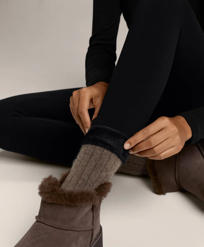 Leggings sem costuras, superquentes, de cintura alta e comprimento até ao tornozelo, com 70 cm Leggings sem costuras, superquentes, de cintura alta e comprimento até ao tornozelo, com 70 cm