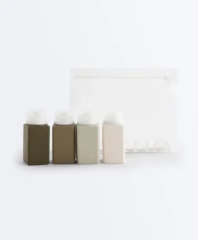 Saco de higiene de viagem para 4 garrafas Saco de higiene de viagem para 4 garrafas