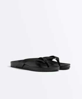 Sandália de sapatos rasos com tiras Sandália de sapatos rasos com tiras