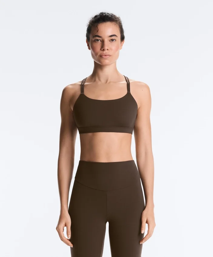 Sutiã desportivo Comfortlux de suporte leve com alças cruzadas Sutiã desportivo Comfortlux de suporte leve com alças cruzadas