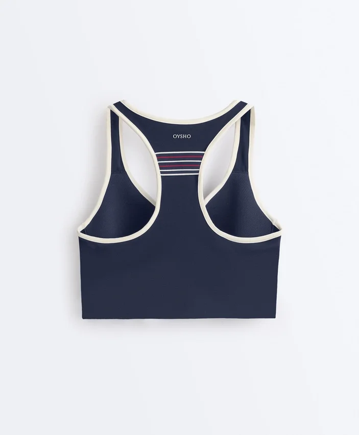 Sutiã desportivo Compressive e suporte médio com copas de borracha Sutiã desportivo Compressive e suporte médio com copas de borracha