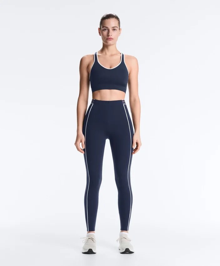 Sutiã desportivo Compressive e suporte médio com copas de borracha Sutiã desportivo Compressive e suporte médio com copas de borracha