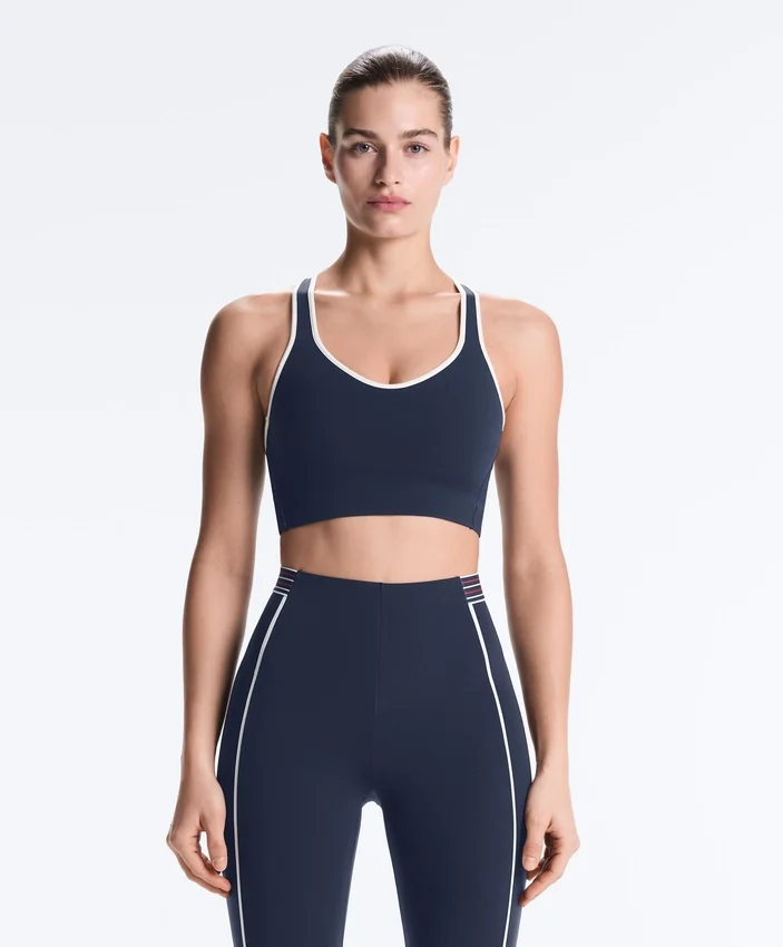 Sutiã desportivo Compressive e suporte médio com copas de borracha Sutiã desportivo Compressive e suporte médio com copas de borracha