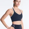 Sutiã desportivo Compressive e suporte médio com copas de borracha Sutiã desportivo Compressive e suporte médio com copas de borracha