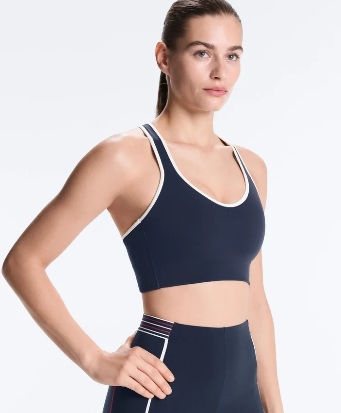 Sutiã desportivo Compressive e suporte médio com copas de borracha Sutiã desportivo Compressive e suporte médio com copas de borracha