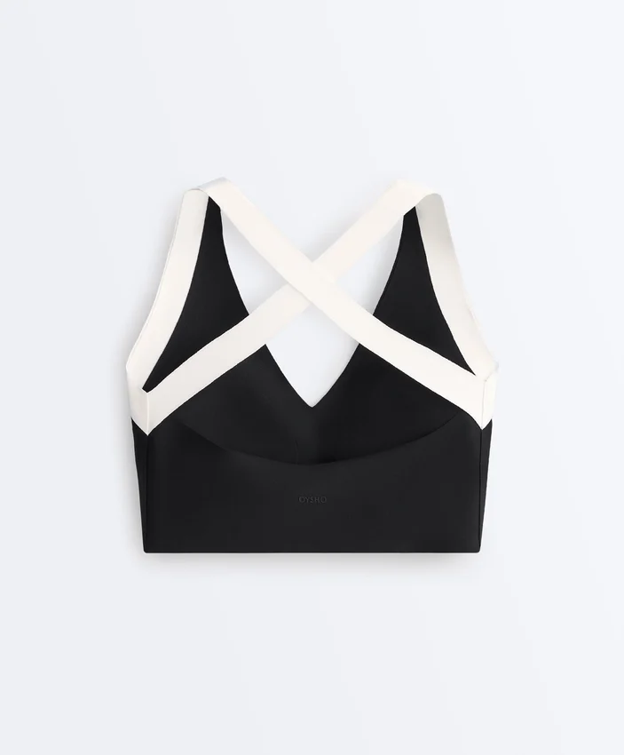 Sutiã desportivo de contraste com suporte médio Perfect-Adapt Sutiã desportivo de contraste com suporte médio Perfect-Adapt
