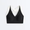 Sutiã desportivo de contraste com suporte médio Perfect-Adapt Sutiã desportivo de contraste com suporte médio Perfect-Adapt