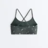 Sutiã desportivo Evermove de apoio leve com estampado floral Sutiã desportivo Evermove de apoio leve com estampado floral