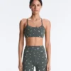 Sutiã desportivo Evermove de apoio leve com estampado floral Sutiã desportivo Evermove de apoio leve com estampado floral