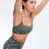 Sutiã desportivo Evermove de apoio leve com estampado floral Sutiã desportivo Evermove de apoio leve com estampado floral