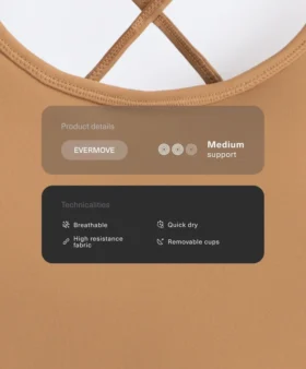 Sutiã desportivo Evermove de suporte médio