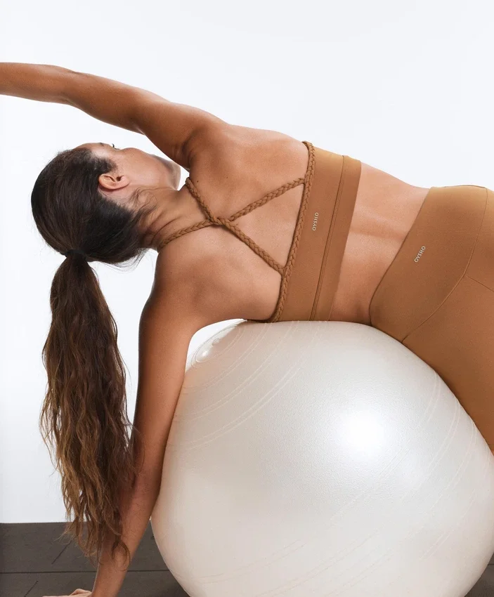 Sutiã desportivo trançado Comfortlux de suporte médio Sutiã desportivo trançado Comfortlux de suporte médio