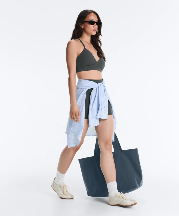 Sutiã desportivo trançado Comfortlux de suporte médio Sutiã desportivo trançado Comfortlux de suporte médio