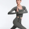 T-shirt envolvente em mistura de lyocell T-shirt envolvente em mistura de lyocell