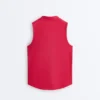 T-shirts técnicas sem mangas com meio fecho
