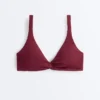 Top de biquíni halter em jacquard de mini xadrez Top de biquíni halter em jacquard de mini xadrez