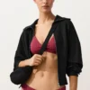 Top de biquíni halter em jacquard geométrico Top de biquíni halter em jacquard geométrico