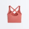 Tops Comfortlux sem mangas com corte cruzado Tops Comfortlux sem mangas com corte cruzado