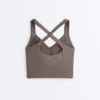 Tops Comfortlux sem mangas com corte cruzado Tops Comfortlux sem mangas com corte cruzado