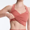 Tops Comfortlux sem mangas com corte cruzado Tops Comfortlux sem mangas com corte cruzado