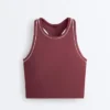 Tops Comfortlux sem mangas com decote halter Tops Comfortlux sem mangas com decote halter