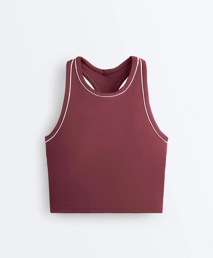 Tops Comfortlux sem mangas com decote halter Tops Comfortlux sem mangas com decote halter