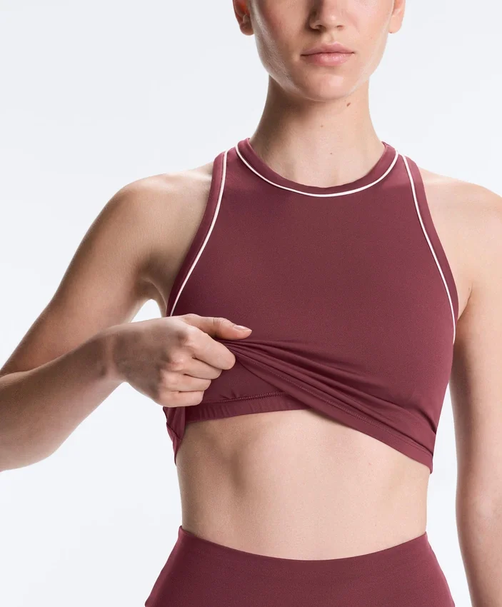 Tops Comfortlux sem mangas com decote halter Tops Comfortlux sem mangas com decote halter