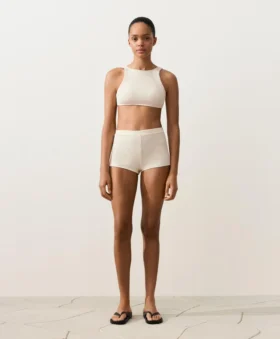 Tops de biquíni em croché com textura bolha