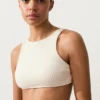 Tops de biquíni em croché com textura bolha Tops de biquíni em croché com textura bolha