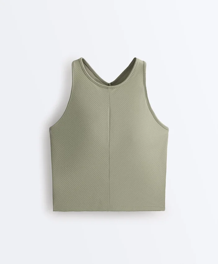 Tops sem mangas Comfortlux com decote halter Tops sem mangas Comfortlux com decote halter
