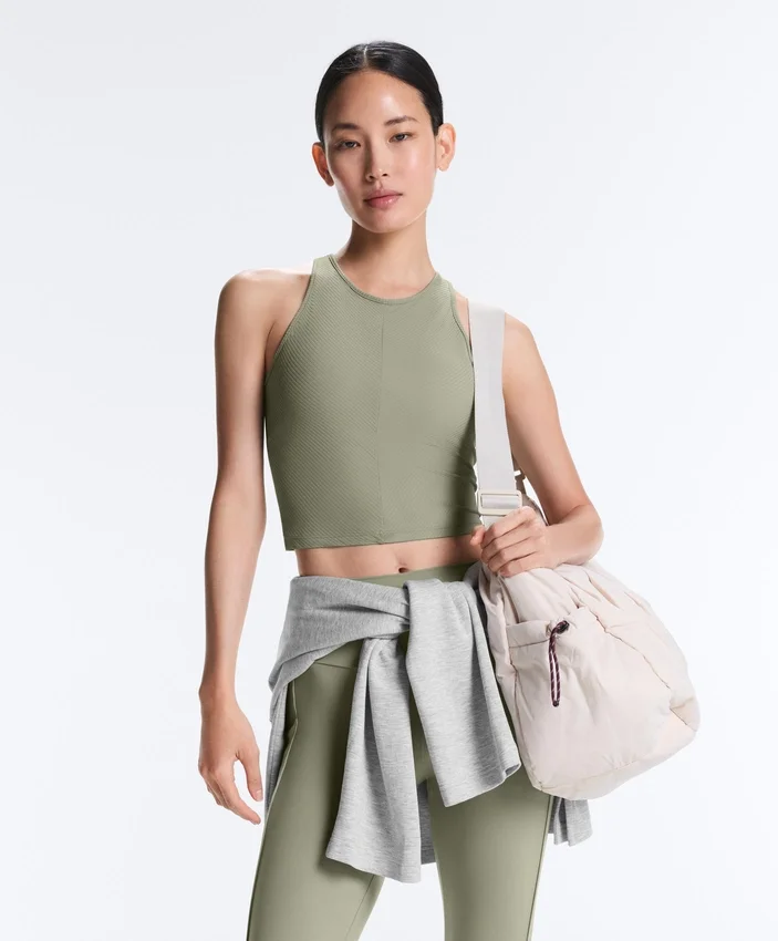 Tops sem mangas Comfortlux com decote halter Tops sem mangas Comfortlux com decote halter