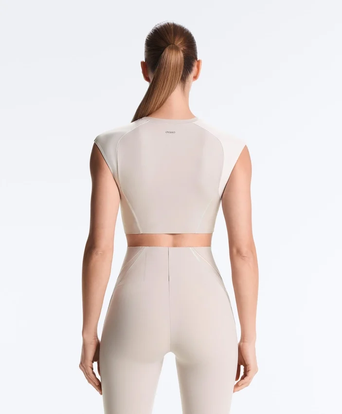 Tops sem mangas compressivas refletoras Tops sem mangas compressivas refletoras