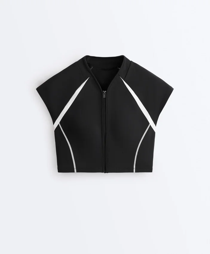 Tops sem mangas compressivas refletoras Tops sem mangas compressivas refletoras