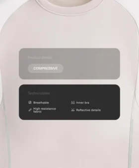 Tops sem mangas compressivas refletoras