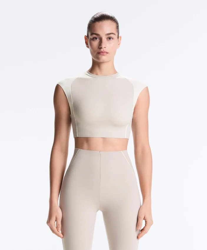 Tops sem mangas compressivas refletoras Tops sem mangas compressivas refletoras
