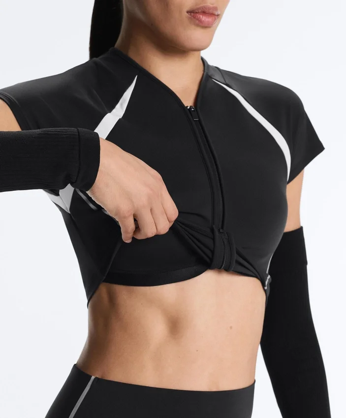 Tops sem mangas compressivas refletoras Tops sem mangas compressivas refletoras