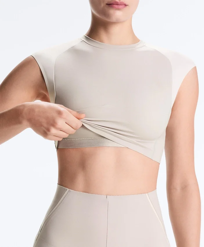 Tops sem mangas compressivas refletoras Tops sem mangas compressivas refletoras
