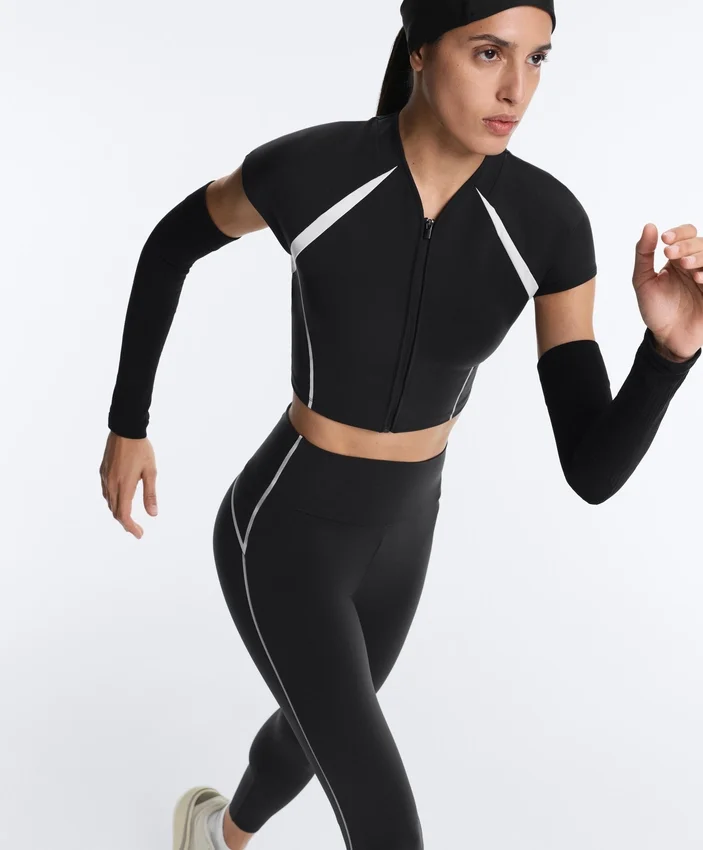 Tops sem mangas compressivas refletoras Tops sem mangas compressivas refletoras