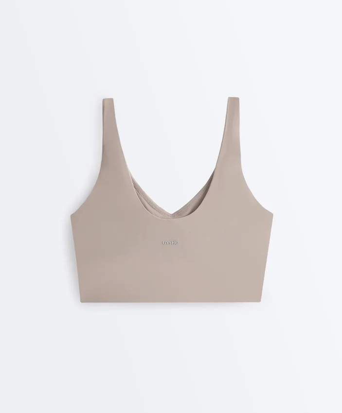 Tops sem mangas cruzada Light Touch Tops sem mangas cruzada Light Touch