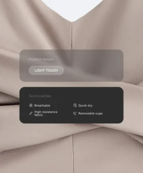 Tops sem mangas cruzada Light Touch