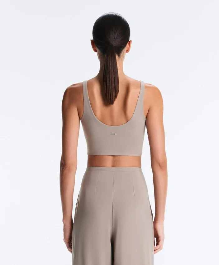 Tops sem mangas cruzada Light Touch Tops sem mangas cruzada Light Touch