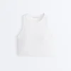 Tops sem mangas em mistura de modal com copas Tops sem mangas em mistura de modal com copas