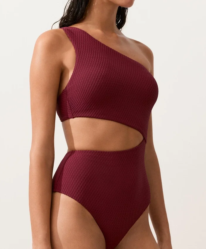Triquínis assimétricos em jacquard com mini xadrez Triquínis assimétricos em jacquard com mini xadrez