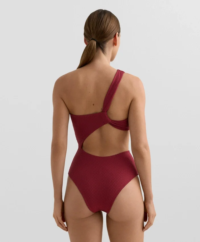 Triquínis assimétricos em jacquard com mini xadrez Triquínis assimétricos em jacquard com mini xadrez